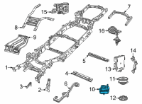 OEM 2022 Jeep Grand Wagoneer Body Hold Down Diagram - 68403969AA
