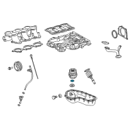 OEM 2020 Toyota Highlander Filter Cover Gasket Diagram - 96723-35028