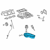 OEM 2008 Toyota RAV4 Lower Oil Pan Diagram - 12102-0P020