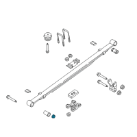 OEM Ford F-150 Front Bracket Nut Diagram - -W714297-S440