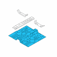 OEM 2008 Hyundai Sonata Panel-Center Floor Diagram - 65111-0A000