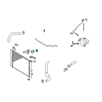 OEM 2009 Pontiac Vibe Gasket, Engine Coolant Thermostat Housing Diagram - 19185389