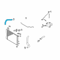 OEM 2010 Pontiac Vibe Upper Hose Diagram - 88975758