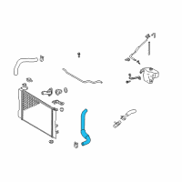 OEM 2009 Pontiac Vibe Upper Hose Diagram - 88975755