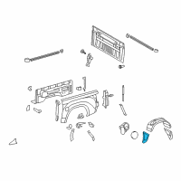 OEM 2008 Toyota Tundra Wheelhouse Liner Diagram - 65637-0C010