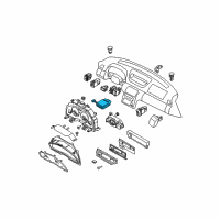 OEM Infiniti G35 Temperature Meter Assembly Diagram - 24835-AM600