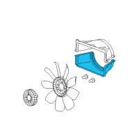 OEM 2012 Chevrolet Suburban 1500 Shroud-Engine Coolant Fan Lower Diagram - 15846374