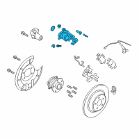 OEM Lincoln MKX Caliper Diagram - DG9Z-2552-C