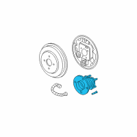 OEM 2007 Saturn Ion Rear Wheel Bearing Diagram - 15839050