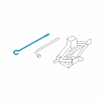 OEM 2016 Nissan Rogue Rod-Jack Handle Diagram - 99552-2B500