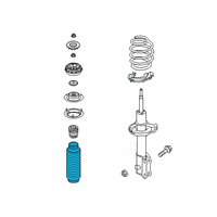 OEM 2021 Hyundai Venue Front Suspension Strut Dust Cover Diagram - 54625-H8000