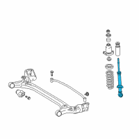 OEM 2010 Pontiac Vibe Strut Diagram - 19184417