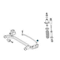 OEM 2009 Pontiac Vibe Dampener, Rear Axle Vibration Diagram - 19184428