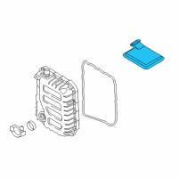 OEM Kia Rio Valve Body Oil Filter Assembly Diagram - 4632126300