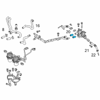 OEM 2007 Toyota Tundra Hose Assembly Sleeve Diagram - 17341-38050