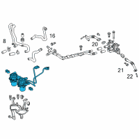 OEM Lexus Pump Assy, Air Diagram - 17610-0S030