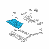 OEM 1997 Lexus ES300 Pan, Center Floor Diagram - 58211-33070