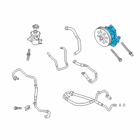 OEM 2014 Ford F-150 Power Steering Pump Diagram - BL3Z-3A696-A