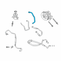 OEM 2012 Ford F-150 Power Steering Suction Hose Diagram - BL3Z-3691-D