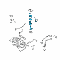 OEM 2016 Kia K900 Fuel Pump Complete Diagram - 311103T500