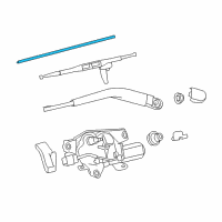 OEM 2017 Toyota Sequoia Wiper Blade Refill Diagram - 85214-0C020