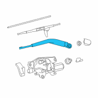 OEM 2019 Toyota Sequoia Rear Arm Diagram - 85241-0C011