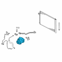 OEM 2012 BMW X5 Air Conditioning Compressor Diagram - 64-52-9-185-146