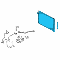 OEM BMW X6 Condenser Air Conditioning With Drier Diagram - 64-50-9-239-992