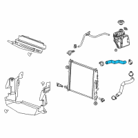 OEM 2015 Cadillac ATS Upper Hose Diagram - 22799467