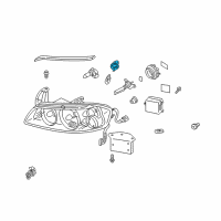 OEM 2001 Infiniti I30 Harness Assembly-Head Lamp Diagram - 26242-AD000