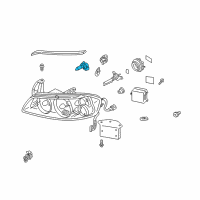 OEM 2000 Nissan Pathfinder Bulb Diagram - 26294-9B90B