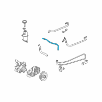 OEM 2010 Saturn Sky Hose, P/S Fluid Cooler Outlet Diagram - 88967167