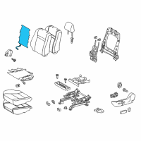 OEM 2014 Toyota Avalon Heater Assembly, Seat Ba Diagram - 87530-06071
