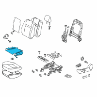 OEM 2016 Toyota Avalon Heater Assembly, Seat Diagram - 87510-06091