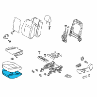 OEM 2015 Toyota Camry Seat Cushion Pad Diagram - 71512-06351