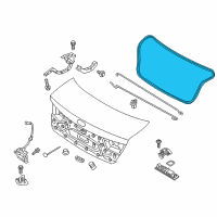 OEM 2017 Kia Optima Weather Strip-Trunk Diagram - 87321D4000