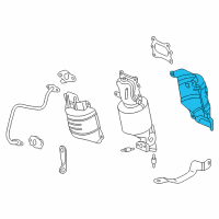 OEM 2014 Acura RDX Cover A, Front Primary Converter Diagram - 18120-R70-A00