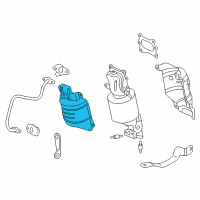 OEM 2015 Acura RLX Cover B, Front Primary Converter Diagram - 18121-5G0-A00