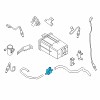 OEM Nissan Pathfinder Tank Vacuum Diagram - 14958-EA20B