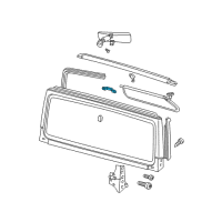 OEM 1989 Jeep Cherokee Dr Check-Hold Down Diagram - 55013666