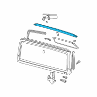 OEM 2003 Jeep Wrangler SEAL-HEADER Diagram - 55395101AC