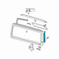 OEM 2002 Jeep Wrangler WEATHERSTRIP-Front Door Diagram - 55176618AB