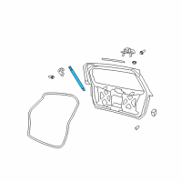 OEM Dodge Liftgate Prop Diagram - 68101213AA