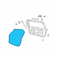 OEM 2011 Dodge Journey WEATHERSTRIP-LIFTGATE Diagram - 5076822AE