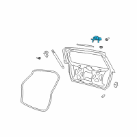 OEM 2017 Dodge Journey Hinge-Liftgate Diagram - 5074292AD