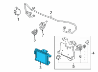 OEM Honda Ridgeline RADAR SUB-ASSY Diagram - 36802-T6Z-A21