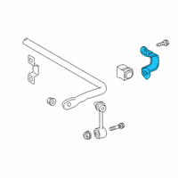 OEM 2019 Toyota RAV4 Stabilizer Bar Clamp Diagram - 48832-42021