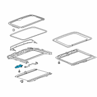 OEM 2019 Buick Enclave Window Shade Motor Diagram - 84357739