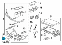 OEM GMC Acadia Seat Heat Switch Diagram - 84693333