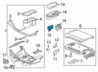 OEM 2021 GMC Acadia Hazard Switch Diagram - 84646674